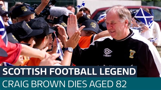 'A giant of the game': Former Scotland manager Craig Brown dies aged 82 - Latest From ITV News