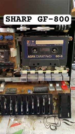 Restored Sharp GF-800! Boombox Lives Again 📻 #sharp #vintageaudio #retro #repair
