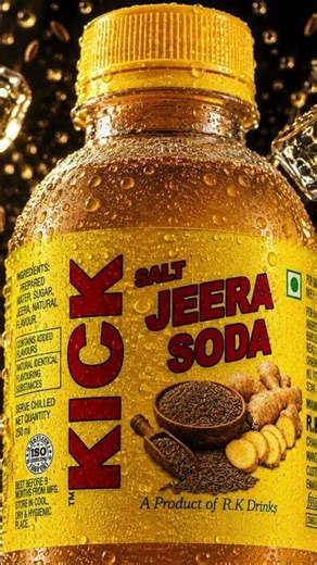 🔥 Heavy Meal? Try KICK Salt Jeera Soda! 💛 | RK Drinks