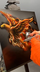 Fiery Eagle Airbrush Speed Painting | Airbrush Asylum