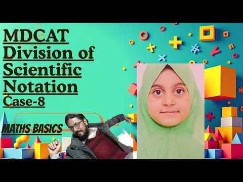 MDCAT | Division of Scientific Notation | Manual Calculation | Maths Basics