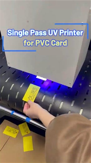 PVC Card Single Pass UV Printer