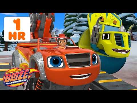 MORE Blaze BIG RIG Transformation Rescues! 🚚 | 60 Minutes | Blaze and the Monster Machines