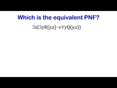 LCA Video 67 PNF Prenex Normal Form