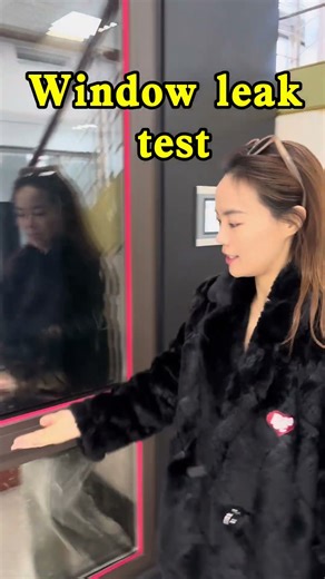 Window tightness test, after the storm, the window did not leak at all. #aluminumprofile #windows