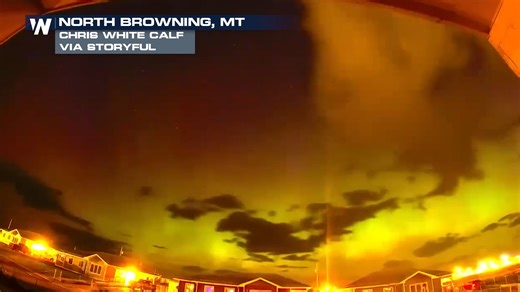 One word: WOW. The Aurora illuminated the sky over North Browning, MT, on Sunday night with a breathtaking display. The University of Alaska had predicted high auroral activity across the northern United States, and the Aurora may have even been visible as far away as Southern California and Texas | WeatherNation