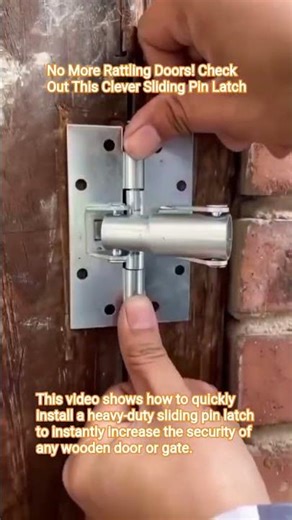 No More Rattling Doors! Check Out This Clever Sliding Pin Latch