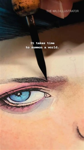 Drawing a Skyrim Mage | Ink Line Work Detail #skyrim #skyrimfanart #inkdrawing #artprocess #wip