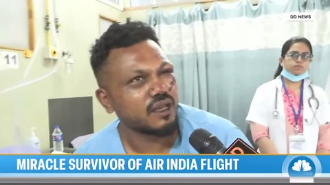 Sole Survivor of Air India Flight Crash Describes Exiting the Plane