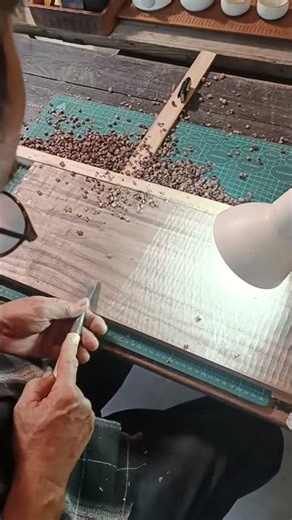 Creating Textured Wood Surfaces Using Hand Chisels for Decorative Patterns and Design