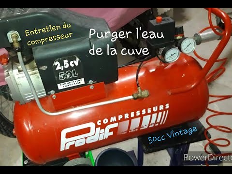 Compressor, how to bleed the tank and maintenance
