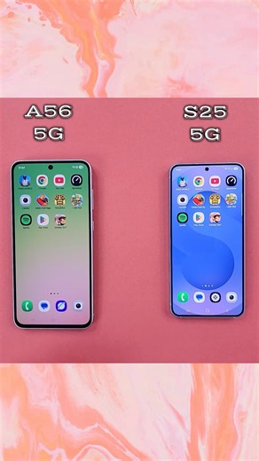 A56 5G vs S25 5G Speed Comparison - Who Wins? #speedtest #phones