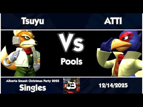 AB Smash Christmas Party - Tsuyu (Fox) vs ATTI (Falco) Melee Singles Pools