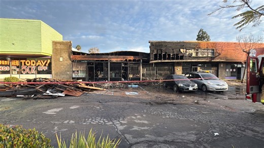 Fire causes heavy damage at strip mall near Spring Valley