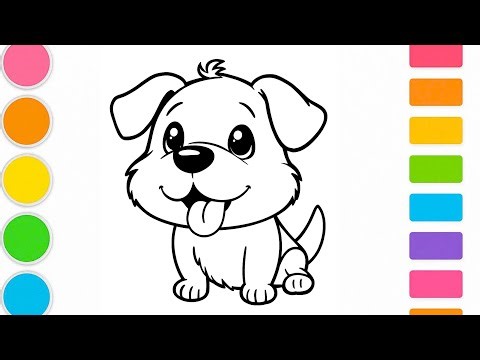 How to draw a cute dog | Step by Step