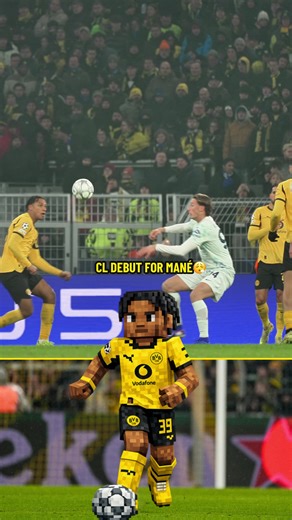 What a UCL debut 💫🖤💛 #bvb #bvbgaming #minecraft #championsleague