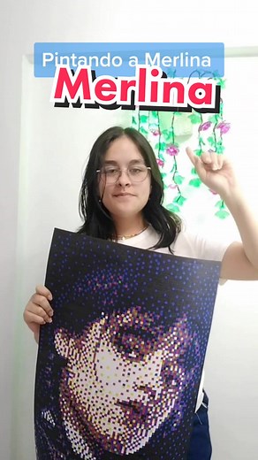 Pintando a Merlina en Pixelart ¿Cuántas horas crees que me demoré? 👉🏻Ayúdame etiquetando a Netflix para que lo vea @Netflix Latinoamérica @Netflix #artetiktok #art #pixeles #pixel #pixelart #merlina #merlinaaddams #arte #merlinafanart #wednesdayaddams