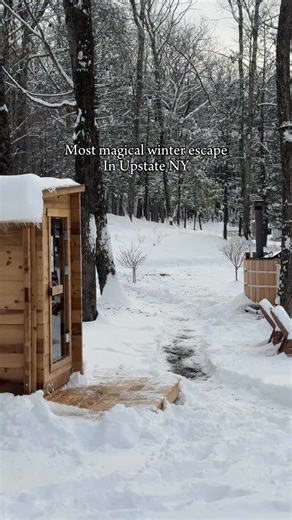 High Woods A-Frame | Upstate NY on Instagram: "Best winter escape in upstate NY?"