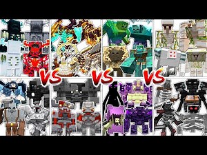 TOUGHEST BOSSES TEAM TOURNAMENT in Minecraft Mob Battle