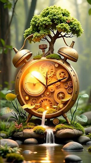 The Forest Clockwork 🌲⚙️ | A Living Miniature World of Time #Shorts