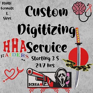 Custom Embroidery Digitize, Embroidery Digitize, Custom Digitize, DST File, Digitize Embroidery, Embroidery File, Embroidery digitizing, pes - Etsy Canada