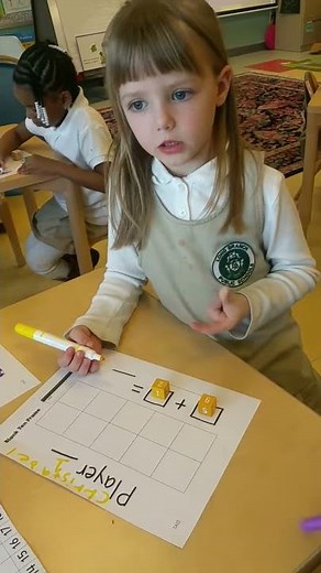 Kindergarten Math: Counting Up Dice Addition