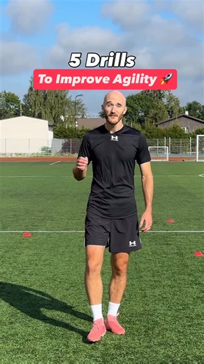 Symon Fabbricatore | Player Performance Coach on Instagram: "Improve Your AGILITY With 5 Drills ☝️ . 1. Sprint through 3 reps 2. Side Shuffle 3 reps 3. Backwards Side Shuffle 3 reps 4. Backwards Crossover 3 reps 5. Forwards & Backwards 3 reps . Each time you run through be sure to rest 30 seconds to 1 minute ⏱️. . If you want ti improve in EACH AREA of your game, click the link in our Bio for the 6 step process 🔗. . . . #soccer #football #soccertips #soccertrainingdrills #soccerworkout #speedan