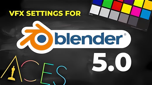 【中字】Blender VFX教程：GPU 渲染配置、采样去噪、ACES 色彩空间、分通道输出优化，保存启动文件复用，提升 VFX 工作流效率 -最好的VFX设