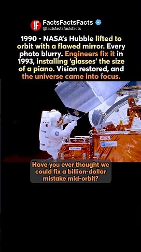 👁️ Hubble’s Blurred Vision – The Fix That Saved a Telescope
