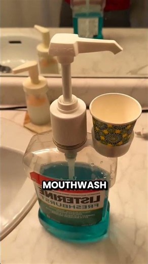 This Guy Made A Useless Mouthwash Cup Holder