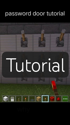 password door tutorial #minecraftbuilding #redstone
