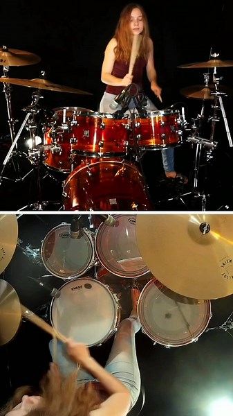 Intense Drum Cover Performance feat. Drummer Girl | Deep Purple