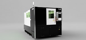 集塵機内蔵の世界最小の国産ファイバレーザー加工機