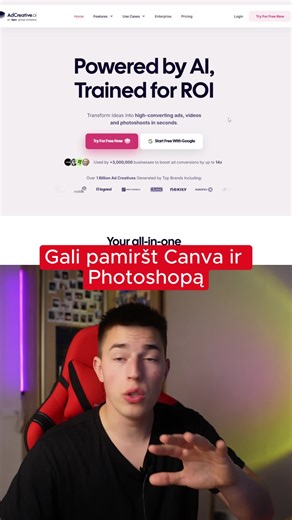 komentuok 'ad' ir atsiusiu sita appsa