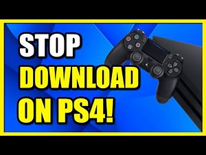 How to STOP Downloads on PS4 Console for Games or Update (Fast Method)