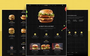 【代码】响应式汉堡网站设计使用 HTML / CSS / SASS / JavaScript 从头开始