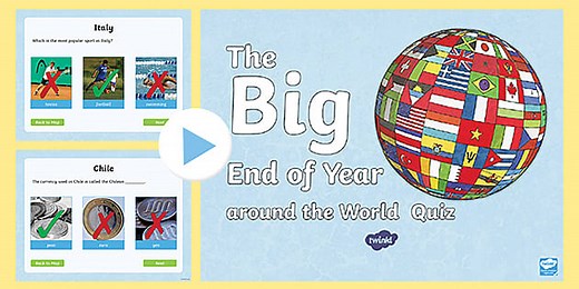 The Big End of Year Around the World Quiz PowerPoint