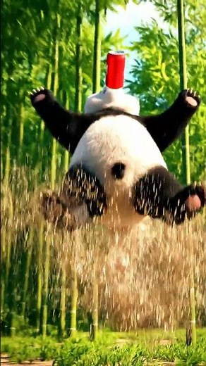 Panda Opens a Soda Can and Gets Launched Backward | Funny AI Short | Nebula Shots