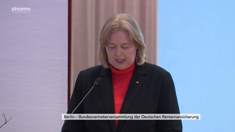 phoenix vor ort: Rentenversicherung: Rede von Bundesarbeitsministerin Bas