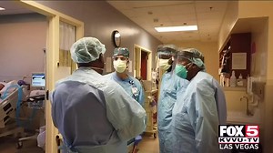 Nurses across Las Vegas have left the area or the profession during the pandemic, leaving critical staffing shortages as the omicron surge swept through Nevada and filled hospitals. Jaclyn Schultz asked why: https://bit.ly/3HxmqCl | FOX5 Las Vegas