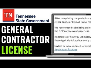 How to Get General Contractor License in Tennessee 2025 (UPDATED GUIDE)