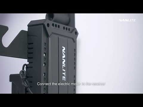 How to set up the Nanlite Motorised Background Support Kit with wireless remote control