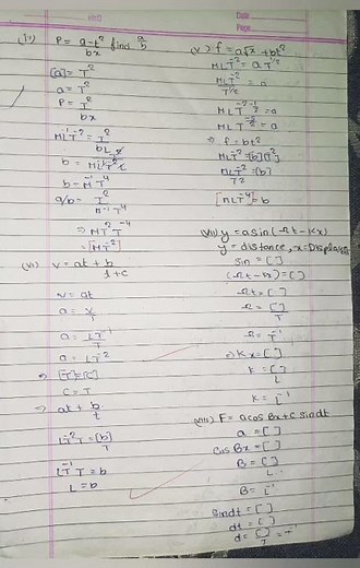 Notes Of Class 11 Physics Chapter 1 U&D #notes #schoolwork #physics #U&D #class11