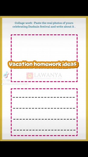 Few Dashain and Tihar Vacation homework ideas for pre and primary schoolers.#dashainspecial #dashainvacationhomework #preschoolactivities #primaryschool #teachers#empoweringschoolstorbettertomorrow #lawanyaschoolconsultantorganization #nepalsfirstschoolconsultantorganisation #lawanyainternationalptitd #fyp #fyp;#trendingvideo #dashain #tihar | Lawanya International
