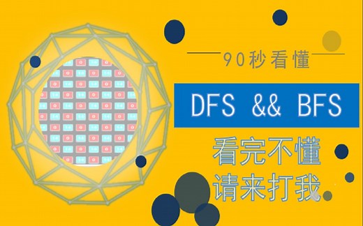 90秒看懂深搜广搜DFS/BFS直观入门！看完不懂你来打我！