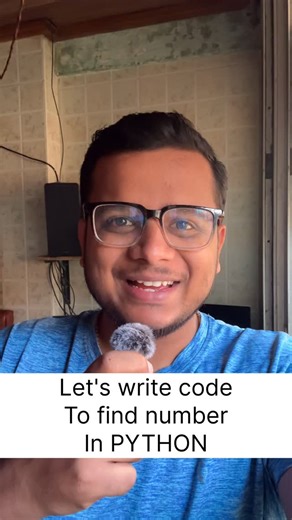 Aadarsh Chaubey on Instagram: "Let's write code💫♥️ To find any number in python Share this with your newbie coder💫💫 #python #coding #viral #explorepage #reel [Python,code,it,it jobs,explore]"