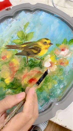 1.1K views · 22 reactions | Paint it Simply method by Teacher David Jansen . Paint with movement , no precise and perfect brush stroke required . Simple, fun and relax to paint once you know the method ! Welcome to join our study group !! ❤️❤️ This painting painted by SK Chua , JB | SuNi Art and Craft | Facebook