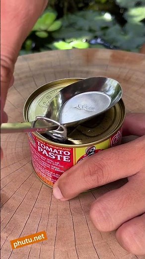 Open Canned Food with a Spoon #phutunet