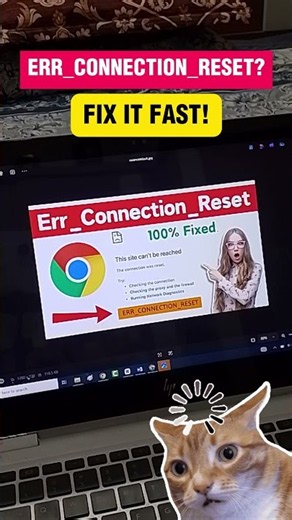 Chrome ERR_CONNECTION_RESET? Try This FAST Fix! ⚡ #Shorts #Chrome #Fix