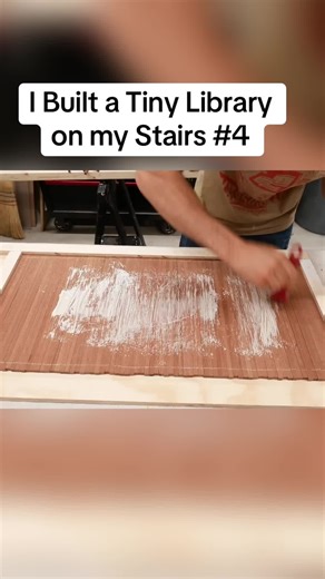 I Built a Tiny Library on my Stairs -4 #built #tiny #library #stairs #fyp